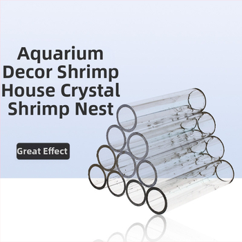 Skaidrus akrilinis krištolas krevečių lizdas krevečių namas pabėgimo skylė veisimosi puodas mažos žuvelės pabėgti dekoratyvinis krevečių akvariumas peizažas krevečių namas