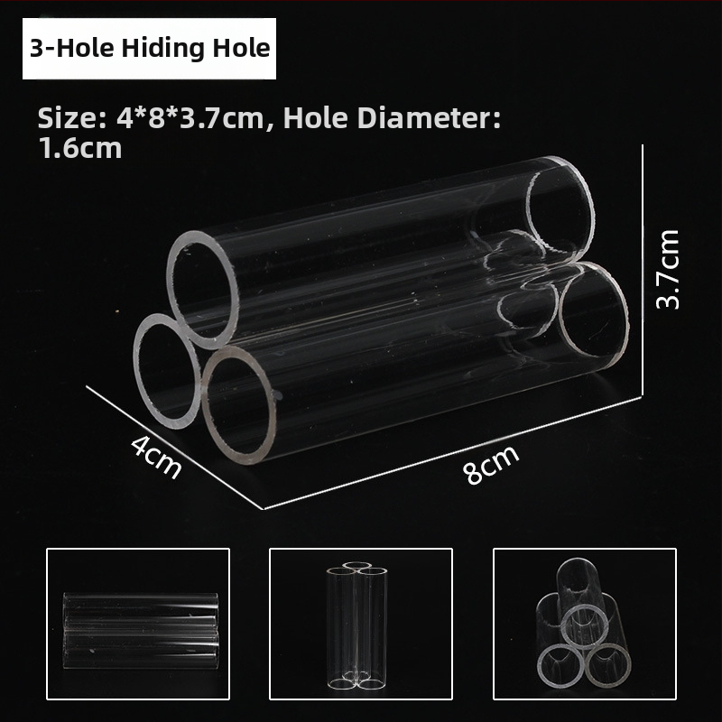 Skaidrus akrilinis krištolas krevečių lizdas krevečių namas pabėgimo skylė veisimosi puodas mažos žuvelės pabėgti dekoratyvinis krevečių akvariumas peizažas krevečių namas