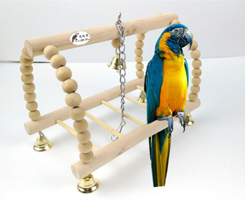 κατοικίδιο αστείο παπαγάλος τετράγωνη βάση βάσης ράβδος σκάλα αναρρίχηση πουλιών κούνια διασκέδασης τροχός περιστρεφόμενη σκάλα παιχνίδι κρεμαστό δαχτυλίδι