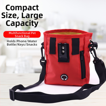 Lemmiklooma treeningkott Reisimiseks mõeldud multifunktsionaalne käsipagasikott Vöökott Suupistekott Õues koera treenimiseks mõeldud õlakott Koeratoidukott