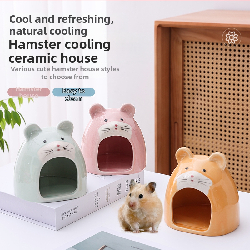 Cuib de hamster ceramic, cuib de hamster, cuib de vară ieftin, răcoritor, cuib de dormit, răcoritor cu gheață, ursul auriu, consumabile ursul auriu
