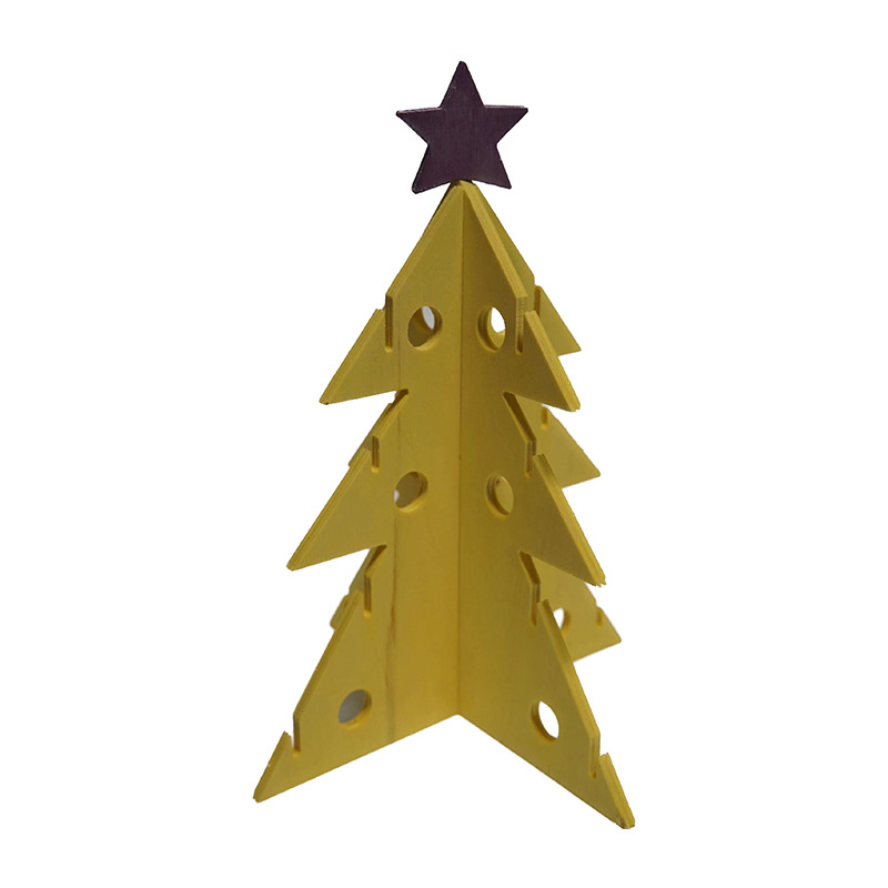 Hrănitoare de animale de companie din lemn, tip puzzle, pentru pom de Crăciun, cu iepurași, suport pentru legume, pentru hamster, pentru porc de Guineea