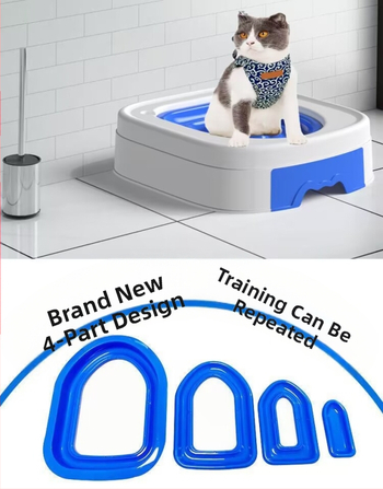 Εκπαιδευτής τουαλέτας γάτας καθίσματα κάθισμα τουαλέτας τουαλέτα καθαρισμός κατοικίδιων ζώων αφόδευση δοχείο άμμου γάτας δίσκος τουαλέτα γάτας