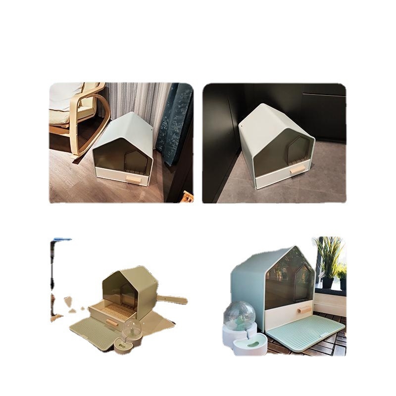 Kassiliivakast täielikult suletud, suur, eriti suur deodorant, deodorant, pritsmekindel sahtliga kassiliivakast, kassi tualettruum