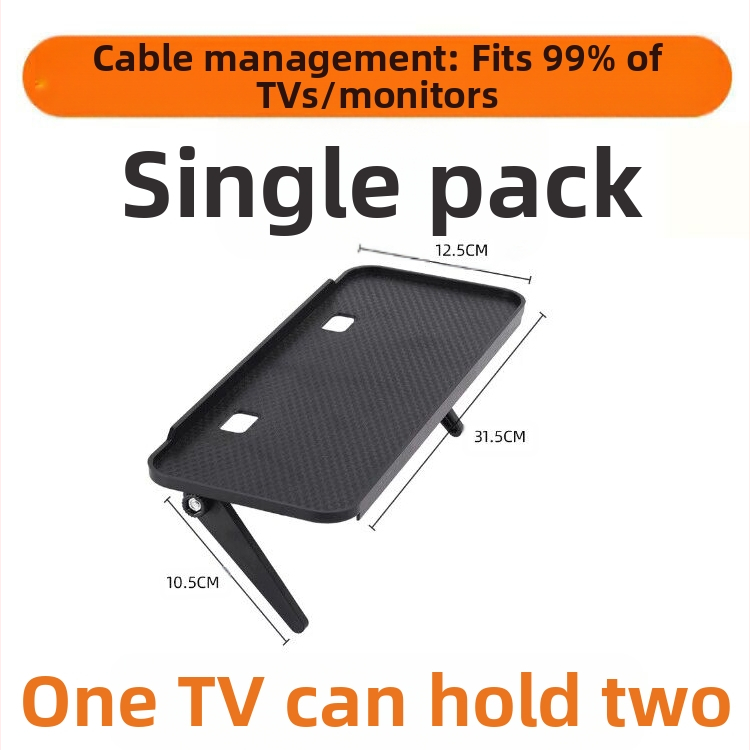 TV priedėlio laikymo stovas, prie sienos tvirtinamas laikymo dėžutės laikiklis, laikiklis, maršrutizatoriaus stovas be perforatorių