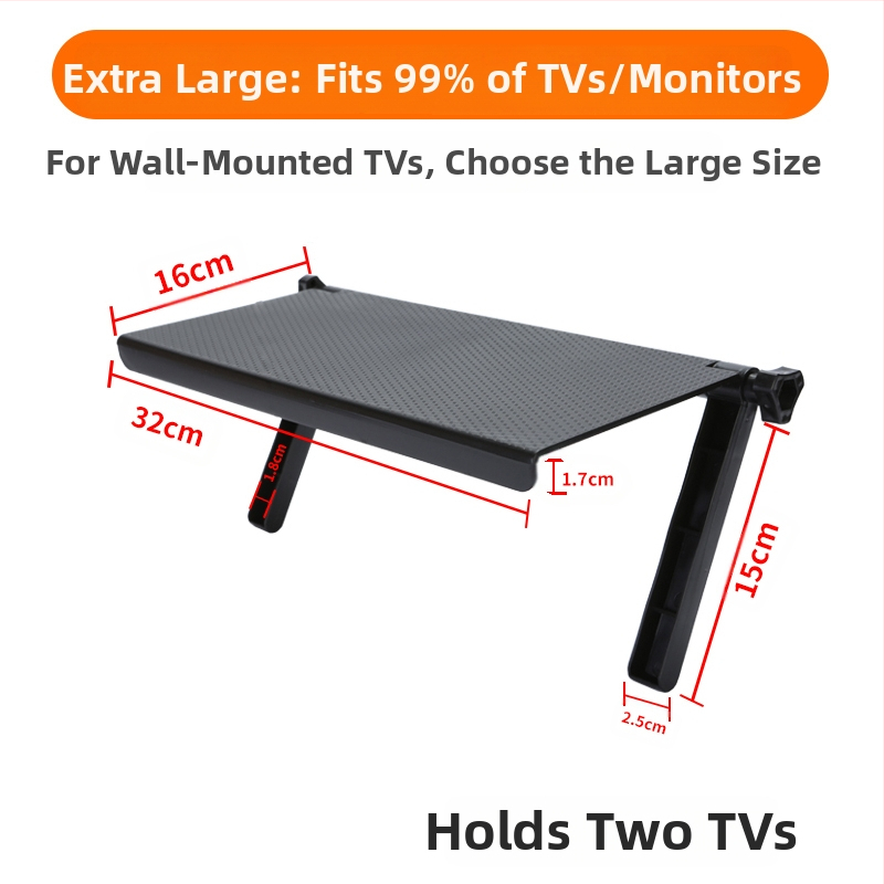 TV priedėlio laikymo stovas, prie sienos tvirtinamas laikymo dėžutės laikiklis, laikiklis, maršrutizatoriaus stovas be perforatorių