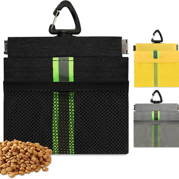 Väike mini koeratreeningkott Veekindel lõuendist lemmikloomatreeningkott Vastupidav pestav lemmikloomade söötmiskott