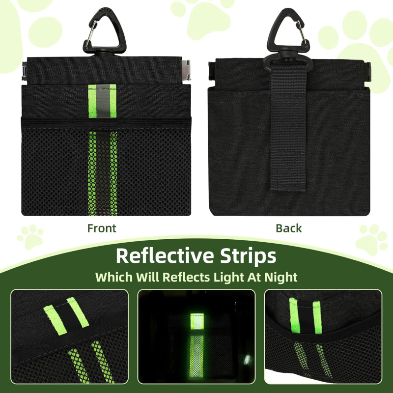 Väike mini koeratreeningkott Veekindel lõuendist lemmikloomatreeningkott Vastupidav pestav lemmikloomade söötmiskott