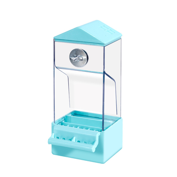 Αυτόματη ταΐστρα παπαγάλων, όλα σε ένα μηχάνημα, κουτί τροφής πουλιών που κρέμεται, αντιδιασπώμενο διαχωριστικό χόρτου, νέα αυτόματη ταΐστρα τροφής