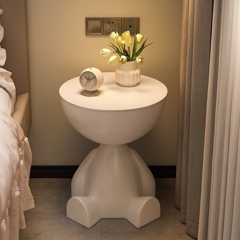 Kūrybingas mažas plokščias kavos staliukas kreminio stiliaus namų apyvokos svetainė sofa šoninis staliukas naktinis staliukas mobilus mažas apvalus staliukas kampinis staliukas