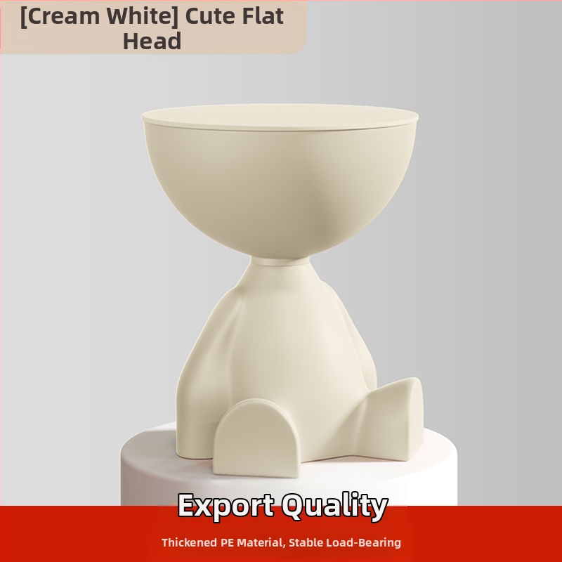 Kūrybingas mažas plokščias kavos staliukas kreminio stiliaus namų apyvokos svetainė sofa šoninis staliukas naktinis staliukas mobilus mažas apvalus staliukas kampinis staliukas