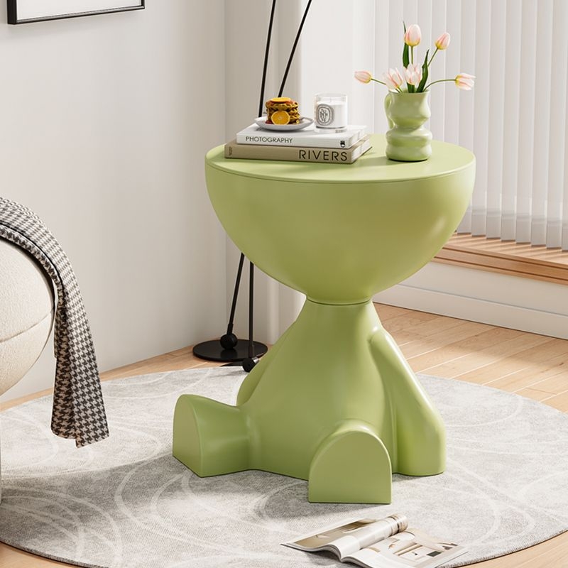 Kūrybingas mažas plokščias kavos staliukas kreminio stiliaus namų apyvokos svetainė sofa šoninis staliukas naktinis staliukas mobilus mažas apvalus staliukas kampinis staliukas