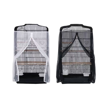 Paukščių narvelio uždanga nuo taškymosi Kvadratinis paukščių narvelio uždanga nuo plunksnų Mažas tinklelio narvelis Narvelis nuo uodų