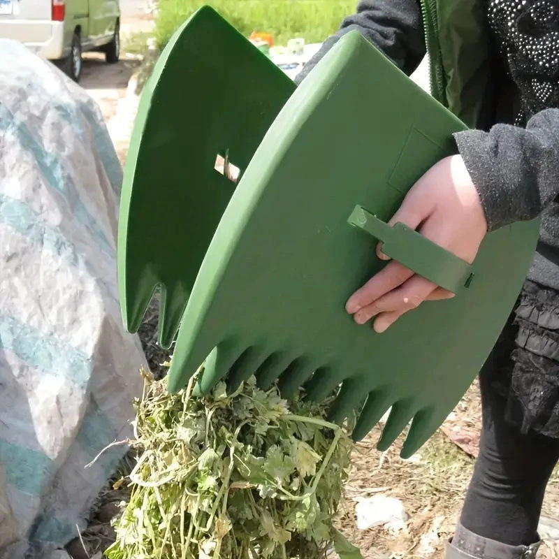 Щипка за паднали листа на открито, пластмасова гребло за събиране на паднали листа, градинско гребло за довършителни работи, кленов лист