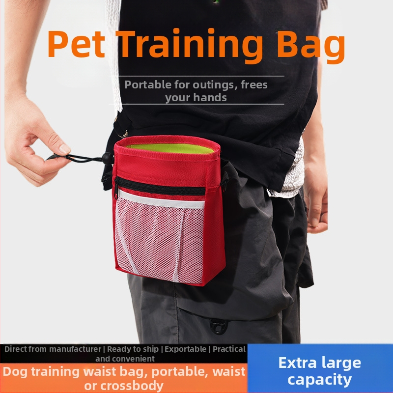 Piiriülene uus koerte treeningkott, õues treenimiseks mõeldud koerte suupistekott, multifunktsionaalne koerte jalutusvarustuse kott lemmikloomade toitmiseks