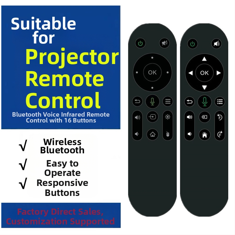 Διασυνοριακό τηλεχειριστήριο υπέρυθρης φωνητικής Bluetooth Smart TV Box 2.4g Air Flying Squirrel Mini Ασύρματο πληκτρολόγιο 16 πλήκτρων