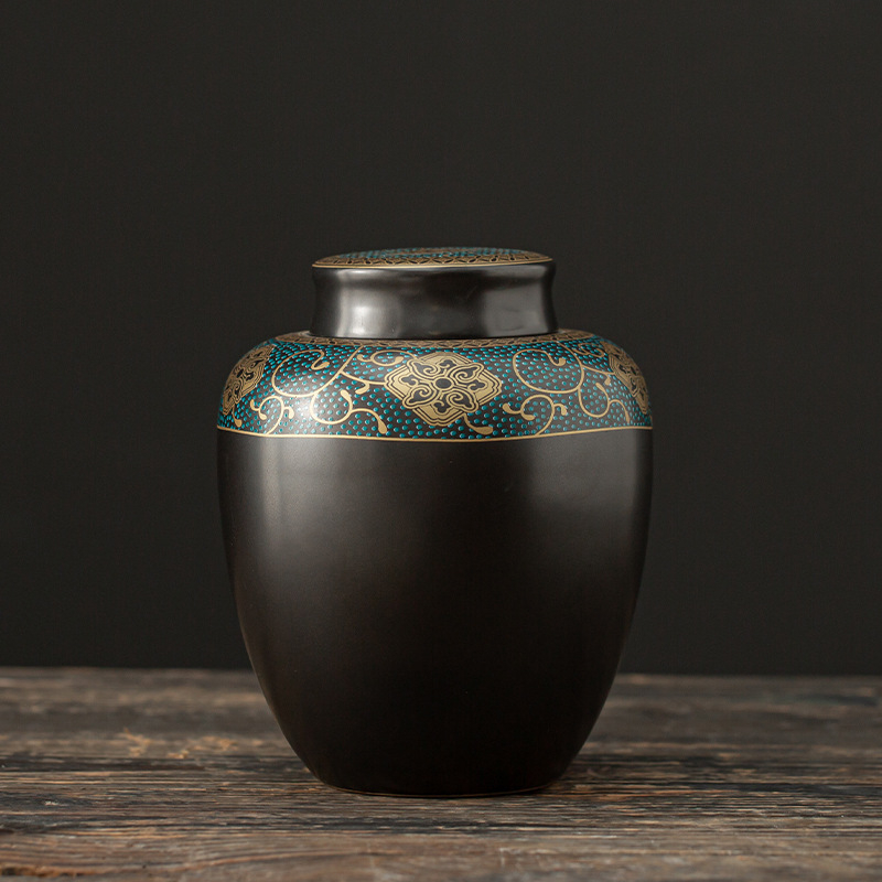 Üheksa käsitöölise stiilis Hiina antiikne keraamiline teekann, pu'er tee, must tee, suletud purk, loominguline kung fu teekomplekt, Qin stiilis teekann