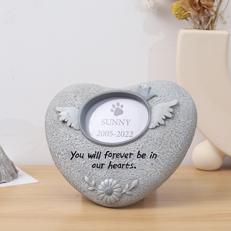 Piiriülene otsemüük loominguline koera-kassi jalajälgede hauakivi kaunistus vaigust käsitöö lemmikloomade monument hauaplaat hauakivi