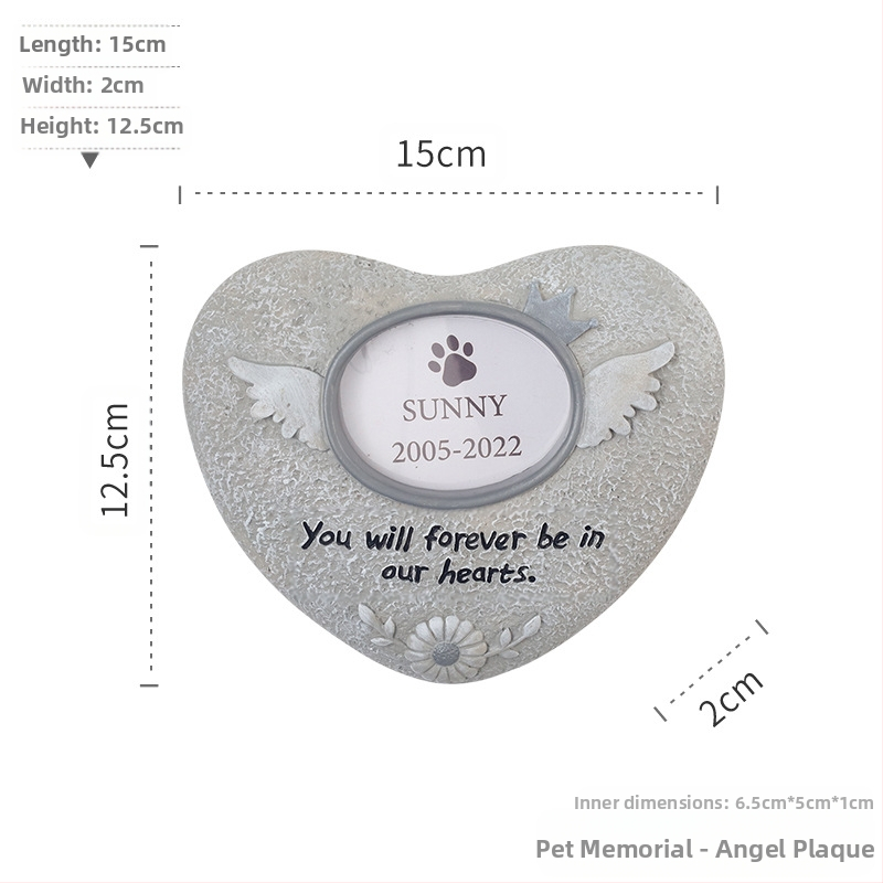 Piiriülene otsemüük loominguline koera-kassi jalajälgede hauakivi kaunistus vaigust käsitöö lemmikloomade monument hauaplaat hauakivi