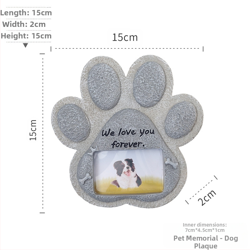 Piiriülene otsemüük loominguline koera-kassi jalajälgede hauakivi kaunistus vaigust käsitöö lemmikloomade monument hauaplaat hauakivi