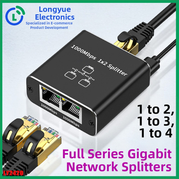 Ly2420 gigabaidine võrgujaotur, üks kuni neli samaaegset internetiühendust, Rj45 võrgupordi hargneja, tehase otsemüük