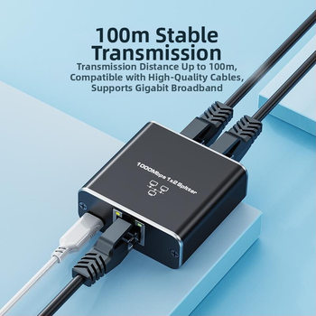 Ly2420 gigabaidine võrgujaotur, üks kuni neli samaaegset internetiühendust, Rj45 võrgupordi hargneja, tehase otsemüük