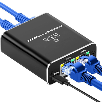 Ly2420 gigabaidine võrgujaotur, üks kuni neli samaaegset internetiühendust, Rj45 võrgupordi hargneja, tehase otsemüük