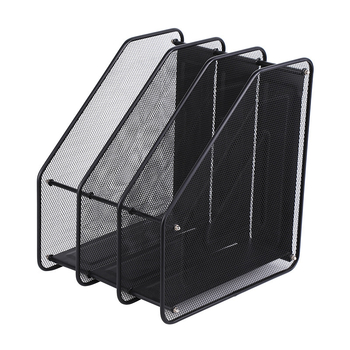 Метална мрежеста поставка за файлове, трислойна, четирислойна поставка за файлове, рамка за съхранение на лента с данни, офис поставка за съхранение на работния плот