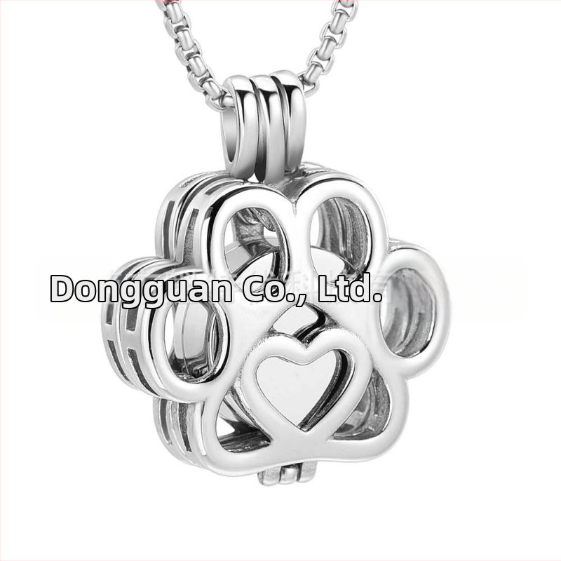 Piiriülene ja populaarne roostevabast terasest õõnes Cinerabox ripats sugulaste mälestamiseks, lemmikloomadele avatava parfüümipudeli kaelakee