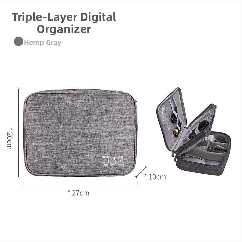 Kõrvaklappide laadija veekindel hoiukarp mitmeotstarbeline kviitungikaabel hoiukott kahekihiline kolmekihiline tolmukindel hoiukott