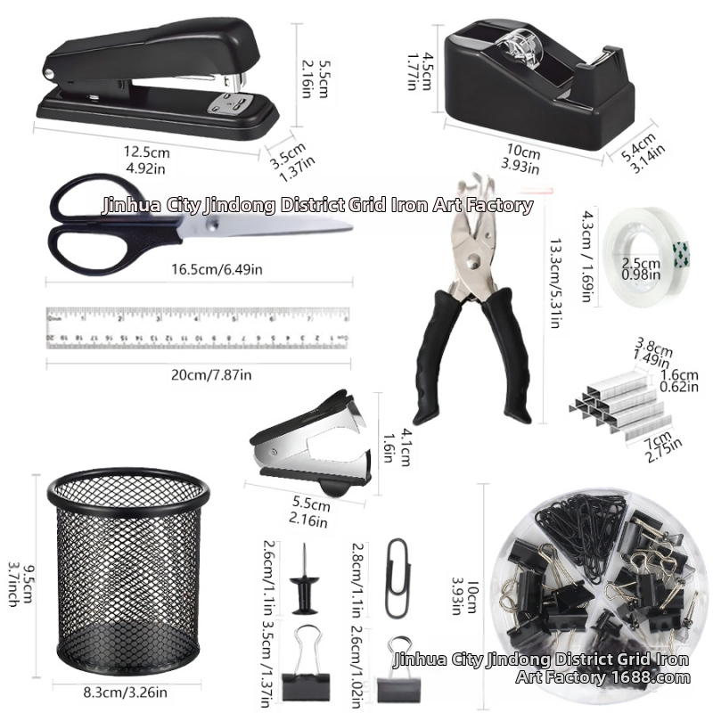 Piiriülene pliiatsihoidja kontorikomplekt Macaron värviline kirjatarvete klammerdaja käärid teip klammerdaja eemaldaja klammerdaja hoiukarp