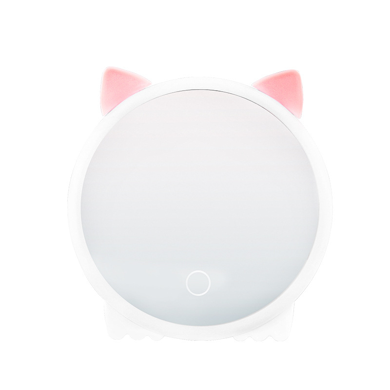 Ново LED огледало за грим, широко сгъваемо настолно огледало за тоалетка, ръчно, усъвършенствано преносимо огледало за спалня