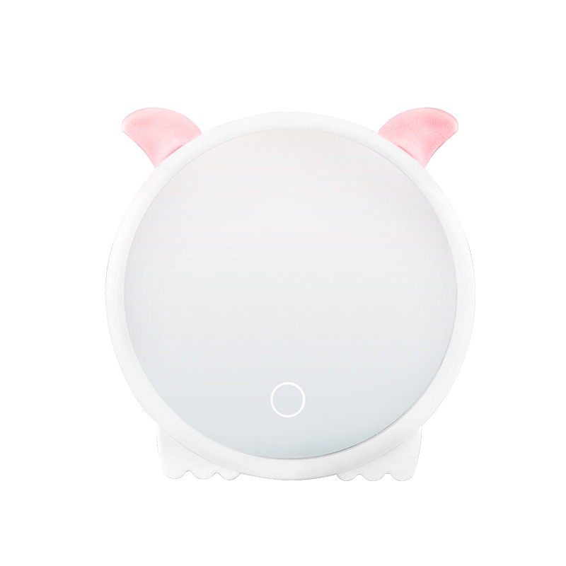 Ново LED огледало за грим, широко сгъваемо настолно огледало за тоалетка, ръчно, усъвършенствано преносимо огледало за спалня