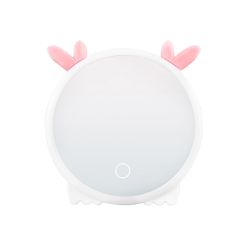 Ново LED огледало за грим, широко сгъваемо настолно огледало за тоалетка, ръчно, усъвършенствано преносимо огледало за спалня