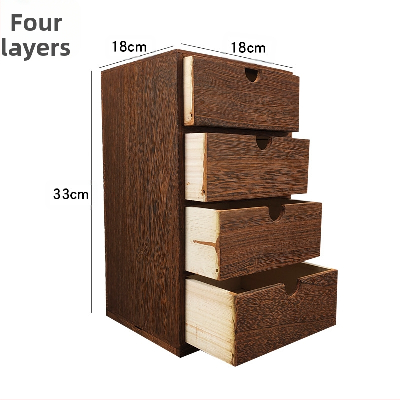 Hiina stiilis puidust hoiukarp majapidamise tungpuidust mitmekihiline hoiukarp lauaarvutile väljatõmmatav lisatarvikute viimistluskarp kohapeal