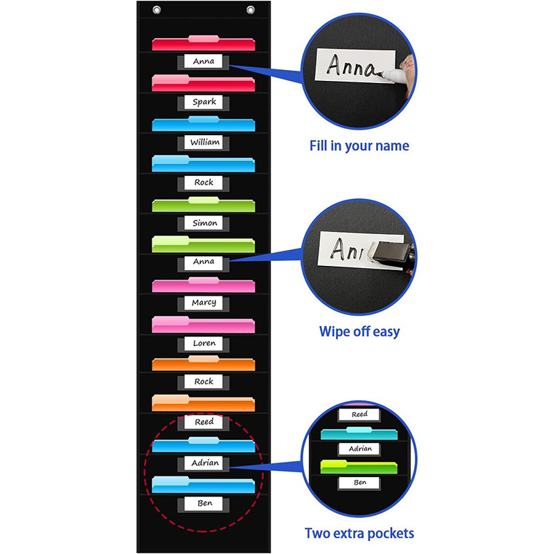 Piiriülene kuummüük veekindlast Oxfordi riidest uksefailide hoiukott kontorisse, kooli, klassiruumi raamatu- ja ajakirjafailide hoiukott