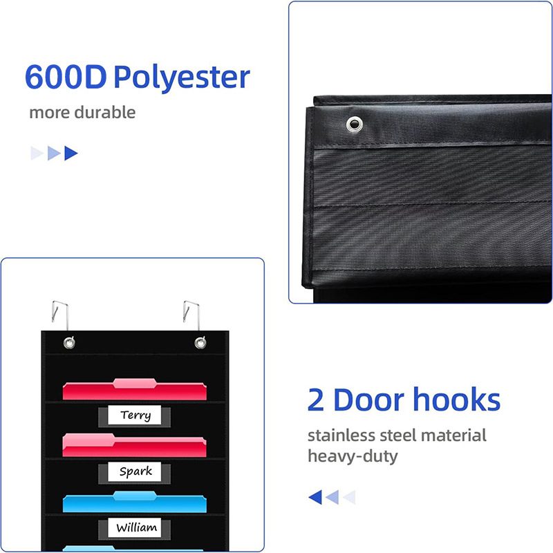 Piiriülene kuummüük veekindlast Oxfordi riidest uksefailide hoiukott kontorisse, kooli, klassiruumi raamatu- ja ajakirjafailide hoiukott