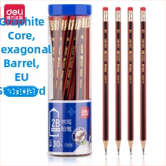 „Deli 2B“ pieštukas pradinių klasių mokiniams, netoksiškas Hb, pirmos ir antros klasės darželio egzaminų rašymui, vaikų eskizų piešimui