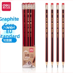 „Deli 2B“ pieštukas pradinių klasių mokiniams, netoksiškas Hb, pirmos ir antros klasės darželio egzaminų rašymui, vaikų eskizų piešimui