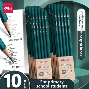 „Deli 2B“ pieštukas pradinių klasių mokiniams, netoksiškas Hb, pirmos ir antros klasės darželio egzaminų rašymui, vaikų eskizų piešimui