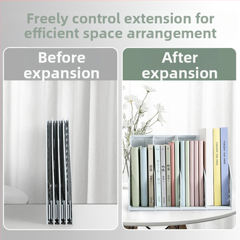 Сгъваема рамка за файлове Deli TB505, настолна поставка за файлове, офисна многослойна поставка за файлове, разтеглива поставка за книги