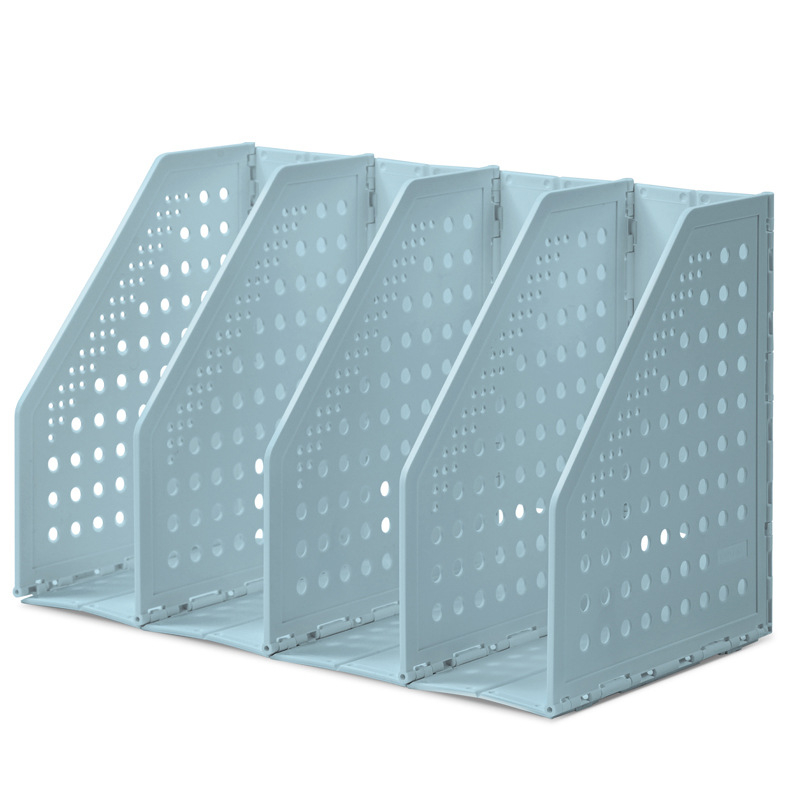 Сгъваема рамка за файлове Deli TB505, настолна поставка за файлове, офисна многослойна поставка за файлове, разтеглива поставка за книги