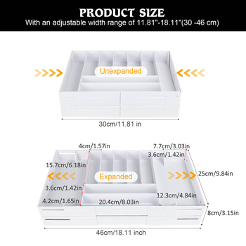 Νέο πτυσσόμενο κουτί αποθήκευσης κουζίνας, τραπέζι ντυσίματος, κοσμήματα, συρτάρι καλλυντικών, διοργανωτής