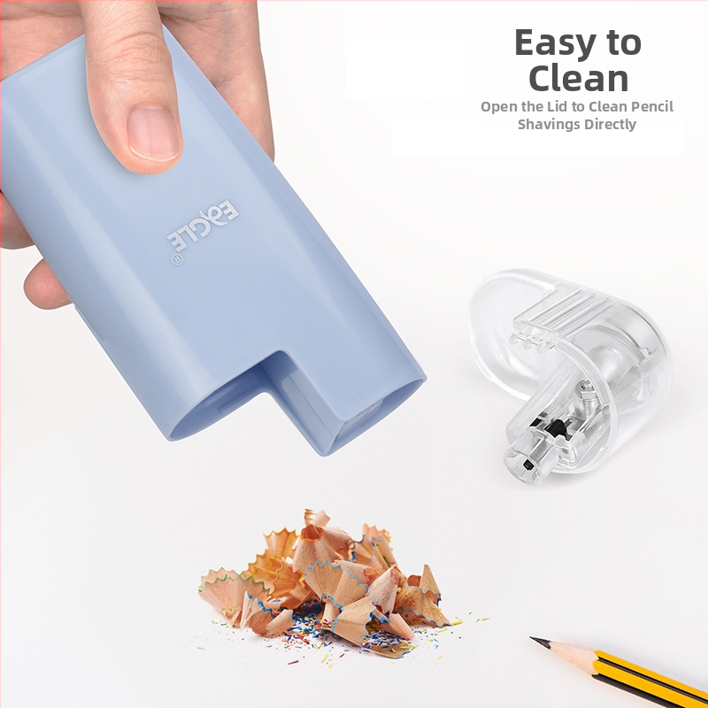 Yier Gao електрическа острилка за моливи, преносима острилка за моливи, студентска острилка за моливи, художествена острилка за моливи, сменяем държач за ножове