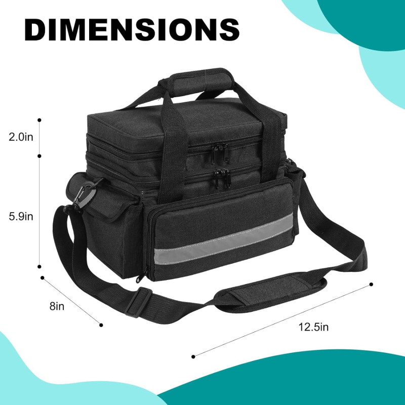 Erakorralise meditsiini hoiukarp, reguleeritav vahesein, kahekihiline ravimipudelite hoiustamine, kaasaskantav kodune esmaabikomplekt