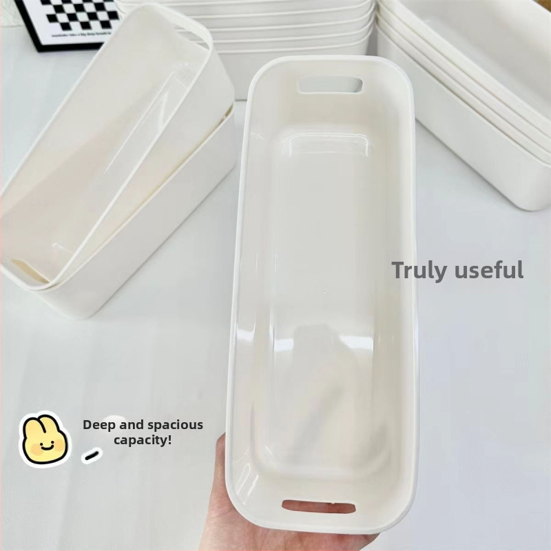 Правоъгълна кутия за съхранение, многофункционална японска кутия за съхранение, пластмасова кутия, чекмедже, кутия за съхранение, организираща кутия