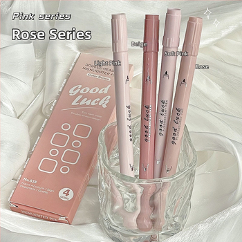 Dvigalvis fluorescencinis rašiklis, gradiento žymėjimo rašiklis, spalvų brūkšnys, raktas. Pastabos Nr. Fluorescencinis sidabro šviesos fluorescencinis rašiklis ranka, sąskaita, kanceliarinės prekės