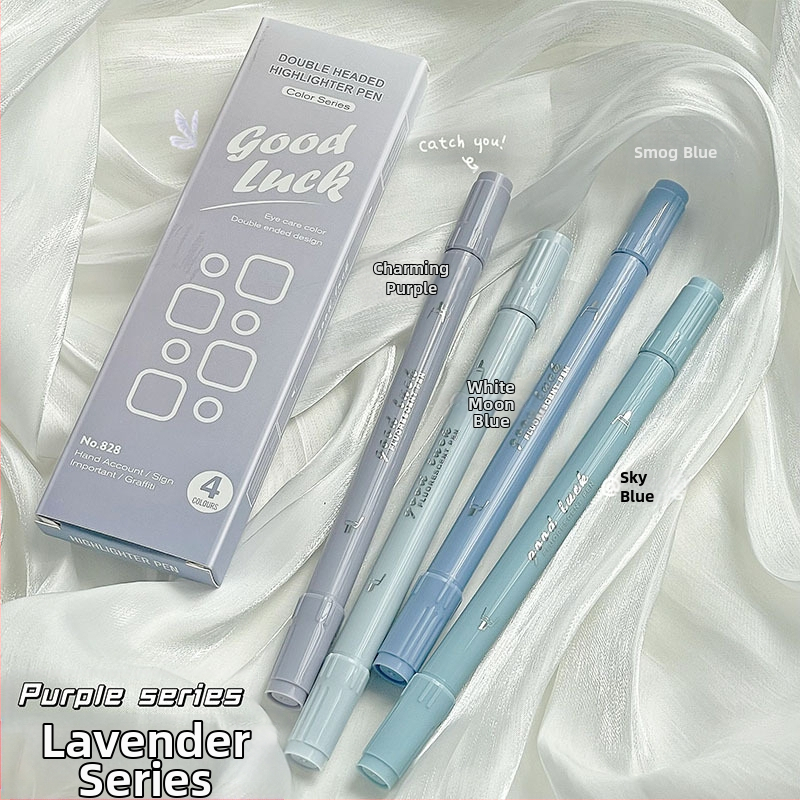 Dvigalvis fluorescencinis rašiklis, gradiento žymėjimo rašiklis, spalvų brūkšnys, raktas. Pastabos Nr. Fluorescencinis sidabro šviesos fluorescencinis rašiklis ranka, sąskaita, kanceliarinės prekės