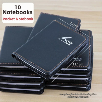 10 väikest märkmikku, mini taskumärkmik, kaasaskantav märkmik, kaasaskantav memo, telefoniraamat, A7
