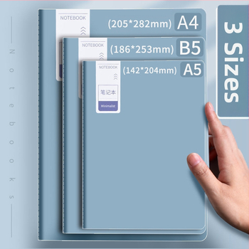 Pehme koopia hulgimüük lihtne märkmik märkmik odav väärtuslik A5 harjutusraamat B5 päevik A4 mustandipaberraamat